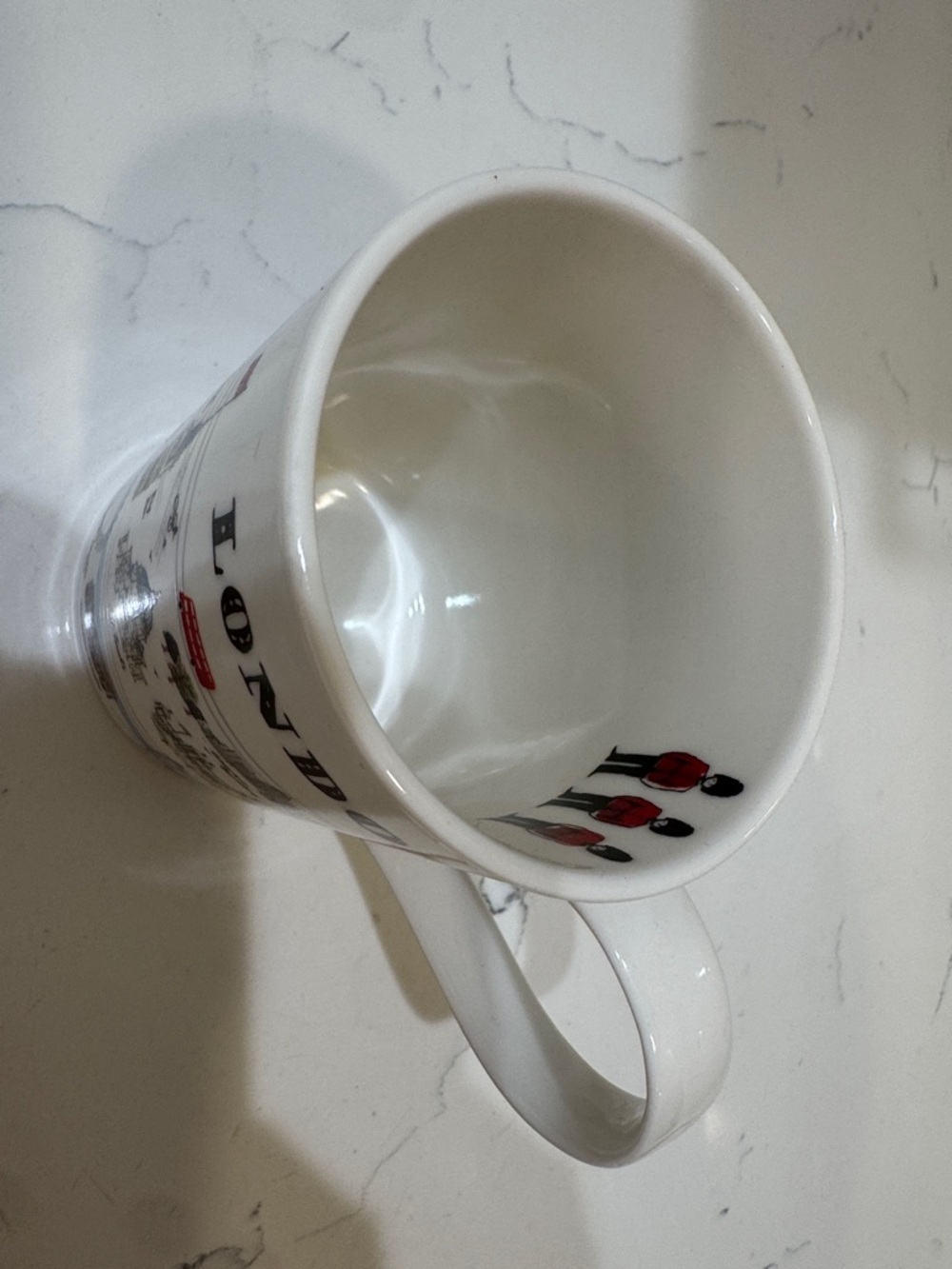 London Illustrated Ceramic Mug - White Travel Design - Picture 10 of 12